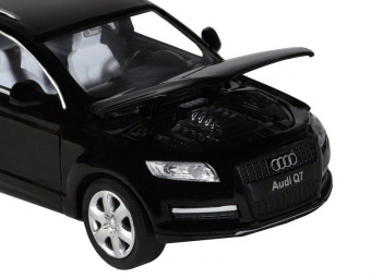 Машина ''АВТОПАНОРАМА'' Audi Q7, черный, 1/32, свет, звук, инерция, в/к 17,5*13,5*9 см