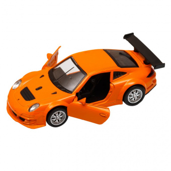 Машина АВТОПАНОРАМА Porsche 911 GT3 RSR, оранжевый, 1/39, инерция, в/к 17,5*12,5*6,5 см