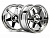 Диски туринг 1/10 - TE37 26MM (CHROME/ вынос 3MM) 2шт