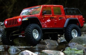 Модель для трофи Axial 1/10 SCX10 III Jeep JT Gladiator Rock Crawler with Portals RTR (красный)