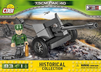 Конструктор COBI 7,5cm PaK 40 - niemiecka armata przeciwpancerna COBI-2398