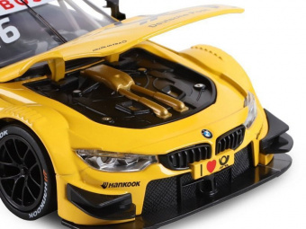 Машина ''АВТОПАНОРАМА'' BMW M4, желтый, 1/24, свет, звук, в/к 24,5*12,5*10,5 см