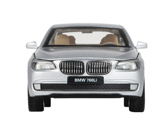 Машина ''АВТОПАНОРАМА'' BMW 760LI , серебряный, 1/34, свет, звук, инерция, в/к 17,5*13,5*9 см