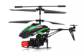 Радиоуправляемый вертолет WL Toys V398 с ракетной установкой и снарядами