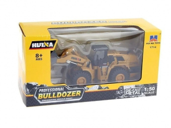 Металлический фронтальный погрузчик HUI NA TOYS 1/50