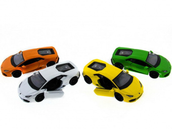 Машина Kinsmart Lamborghini Huracan инерция (1/12шт.) 1:36 б/к