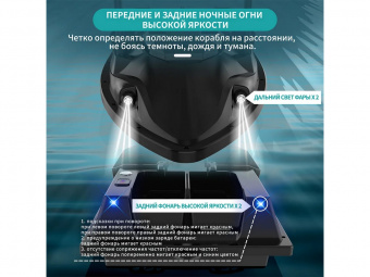 Радиоуправляемый катер для рыбалки Flytec V803 GPS 2.4G RTR