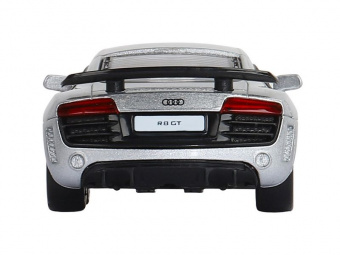Машина ''АВТОПАНОРАМА'' Audi R8 GT, серебро, 1/43, инерция, в/к 17,5*12,5*6,5 см