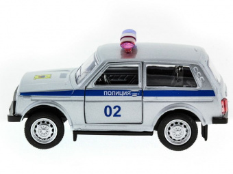 Машина ''АВТОПАНОРАМА'' инерц. ВАЗ 2121 1/50, в/к 12*7*5,5 см, серебристая