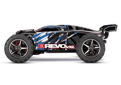 Радиоуправляемая трагги TRAXXAS E-Revo 1:16 4WD VXL TQi Ready to Bluetooth Module Fast Charger TSM Черно-синяя