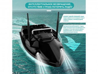 Радиоуправляемый катер для рыбалки Flytec V803 GPS 2.4G RTR