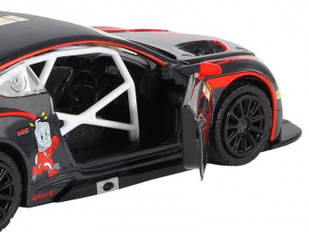 Машина ''АВТОПАНОРАМА'' Bentley Continental GT3, черный, 1/32, в/к 17,5*13,5*9 см
