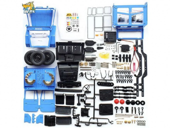 Радиоуправляемая машина WPL Toyota FJ40 (голубая) 4WD 2.4G 1/16 KIT