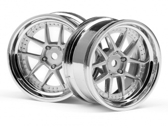 Диски 1/10 - DY-CHAMPION 26мм (CHROME/SILVER/6мм/2шт)
