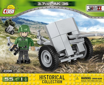 Конструктор COBI 3,7cm Pak 36 - niemiecka armata przeciwpancerna COBI-2396