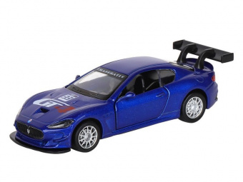 Машина ''АВТОПАНОРАМА'' Maserati Gran Turismo MC GT4, синий, 1/43, инерция, в/к 17,5*12,5*6,5 см