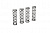 Пружины амортизаторов 2.5'' Spring 3.4 Rate (4шт) Losi: NCR2.0