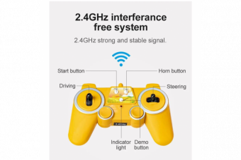 Радиоуправляемый фермерский трактор JCB с прицепом 2.4G масштаб 1:16