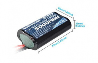 Аккумулятор для передатчика RadioMaster TX16s (LiIon 5000mah 2S) 7.4V разъём XT-30