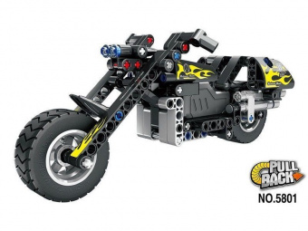 Конструктор Qihui  Mechanical Master Мотоцикл совместим с QH5802, инерционный (183 детали)