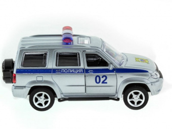 Машина ''АВТОПАНОРАМА'' инерц. УАЗ Патриот (полиция) 1/50, в/к 12*7*5,5 см