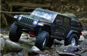 Модель для трофи Axial 1/10 SCX10 III Jeep JT Gladiator Rock Crawler with Portals RTR (серый)