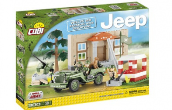 Конструктор COBI Джип Jeep Willys MB Barracks COBI-24302