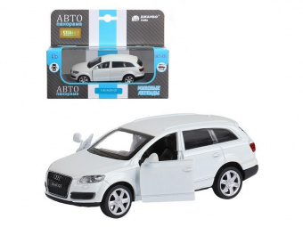 Машина АВТОПАНОРАМА Audi Q7, белый, 1/43, инерция, в/к 17,5*12,5*6,5 см