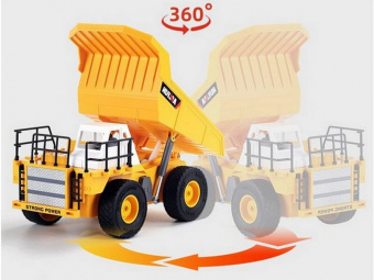 Радиоуправляемый карьерный самосвал HUI NA TOYS 2.4G 6CH (дальность 8 м) 1/24 RTR