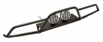 Передний бампер с LED фарами (черный) для Axial SCX-10
