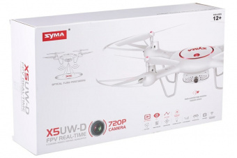 Р/У квадрокоптер Syma X5UW-D с FPV трансляцией Wi-Fi, управ. кам. с пульта 2.4G RTF