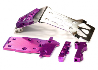 Защита днища передняя (фиолет) для HPI 1/12 Savage XS Flux
