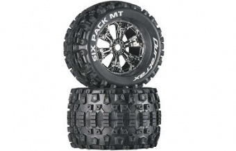 Покрышка и колёсный диск перед/зад Six-Pack MT 3.8'' (2шт.) (хром)