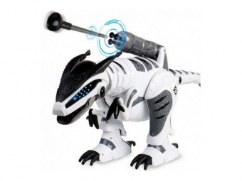 Радиоуправляемый робот-динозавр LENENG TOYS K9 Dinosaur звук, свет, танцы, сенсор, стреляет присосками
