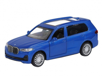 Машина АВТОПАНОРАМА BMW X7, синий, 1/44, инерция, в/к 17,5*12,5*6,5 см