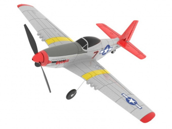 Радиоуправляемый самолет Volantex RC P51D 400мм (синий) 2.4G 4ch LiPo RTF with Gyro