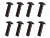 Винт с головкой под шестигранник, полукруглый М4х12мм, 8 шт.