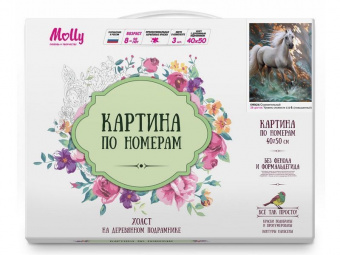 Картина по номерам 40х50 Стремительный (28 цветов)
