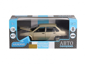 Машина ''АВТОПАНОРАМА'' ВАЗ 21099, золотой, 1/22, инерция, 24,5*12,5*10,5 см