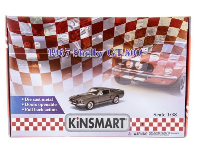 Машина Kinsmart 1:38 Shelby GT-500 1967 в асс. инерция (1/12шт.) б/к