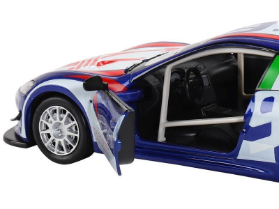 Машина ''АВТОПАНОРАМА'' Maserati Gran Turismo MC GT4, синий, 1/32, свет, звук, в/к 17,5*13,5*9 см