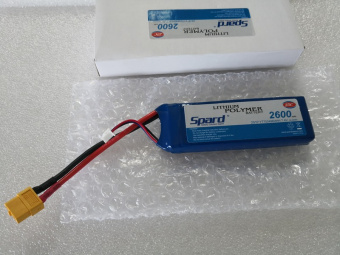 Аккумулятор Li-Po Spard 2600mAh, 7,4V, 25C, XT60