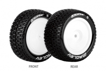 Колеса в сборе E-MAGLEV 1/10 BUGGY 4WD REAR TIRE SUPER SOFT