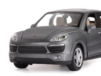Машина ''АВТОПАНОРАМА'' Porsche Cayenne S, серый, 1/24, свет, звук, в/к 24,5*12,5*10,5 см