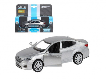 Машина ''АВТОПАНОРАМА'' KIA K7, серебряный, 1/41, инерция, в/к 17,5*12,5*6,5 см