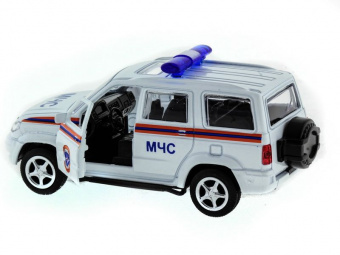 Машина ''АВТОПАНОРАМА'' инерц. УАЗ Патриот (МЧС) 1/50, в/к 12*7*5,5 см