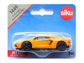 Легковой автомобиль Siku 1449 Суперкар Lamborghini Aventador 1/55, 9.7 см, оранжевый
