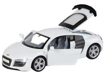 Машина ''АВТОПАНОРАМА'' Audi R8 GT, белый, 1/32, свет, звук, инерция, в/к 17,5*13,5*9 см