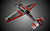 Модель самолета 1450мм Extra330s, red&Silver. PNP