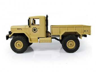 Р/У машина WPL военный грузовик (песочный) 1/16+акб 2.4G RTR
